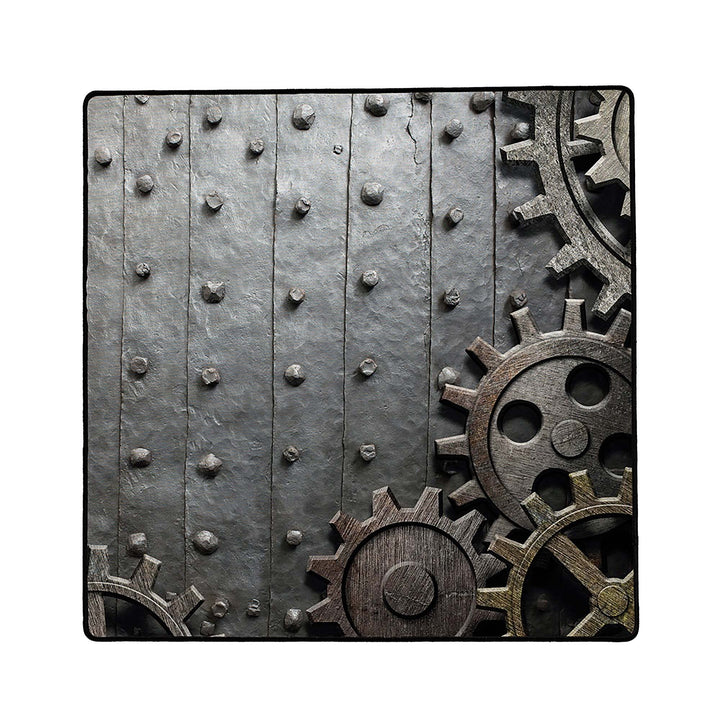 Immersion Spielunterlage, Schreibtischunterlage, Allzweckmatte, Motiv: Rusty Gear, 76x76cm 2009766