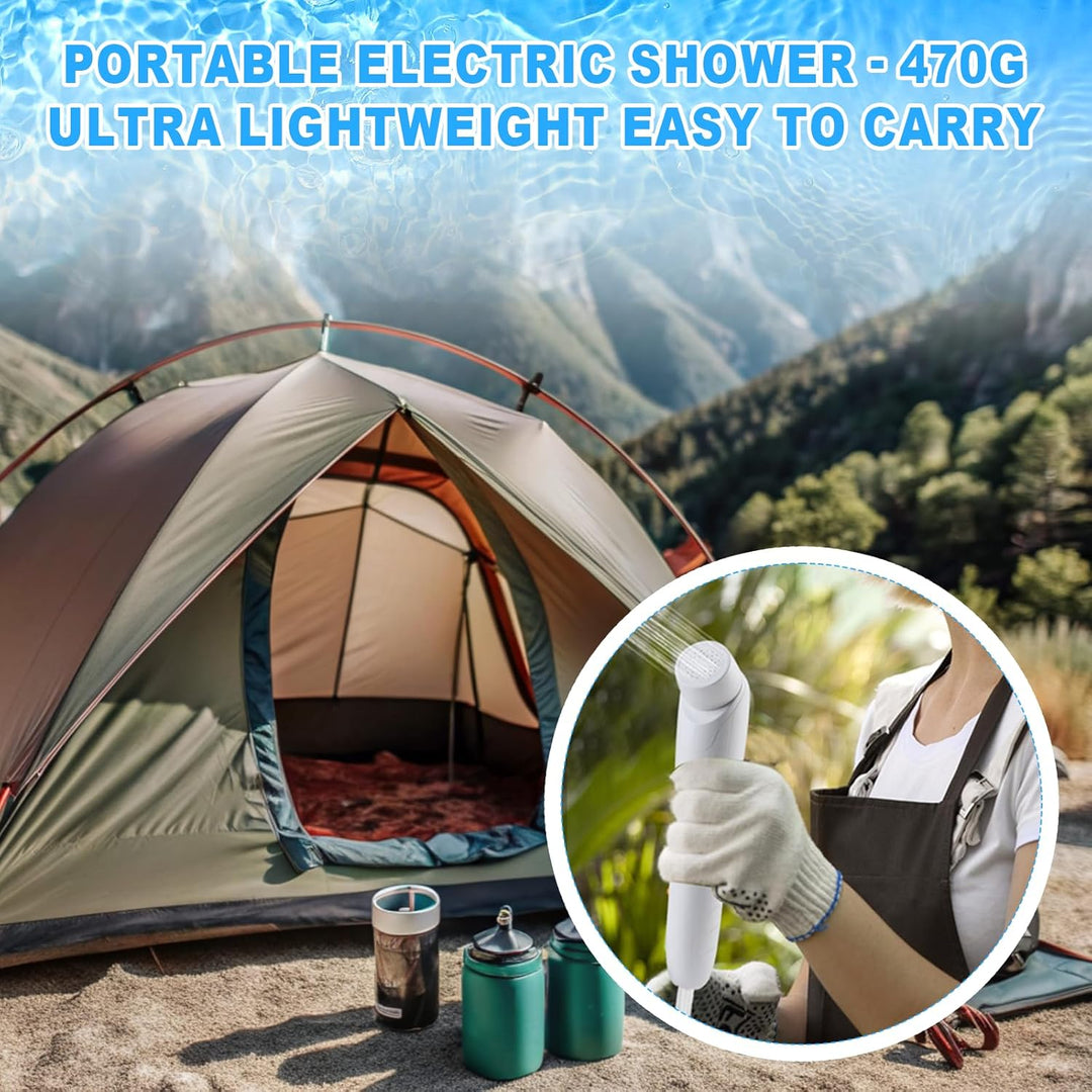 Portable Elektrisch Bidet, Bidet Po Dusche, Tragbare Dusche | mit 3L Weiss-Blaue Wasserbehälter für