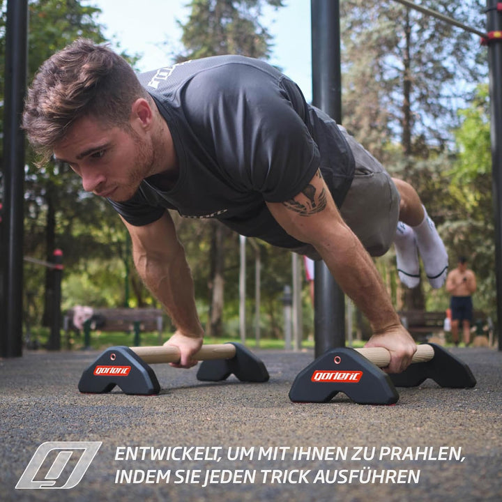 LowFit PRO Gorletic Calisthenics Parallettes - Gymnastik Parallettes, einfacher Transport, Athleten