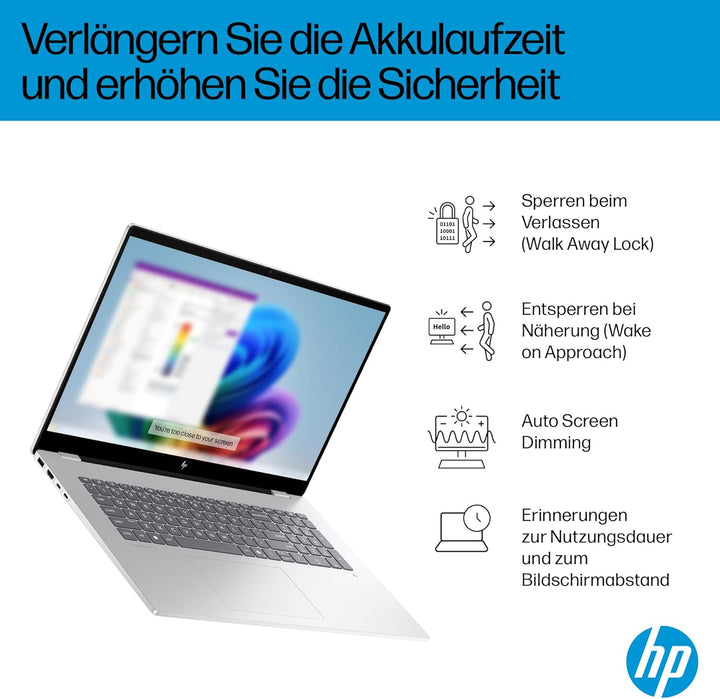 HP OmniBook 7 Next Gen AI PC, Copilot+ PC, 17.3 Zoll FHD Touch Display, Intel Core Ultra 7 256V (47