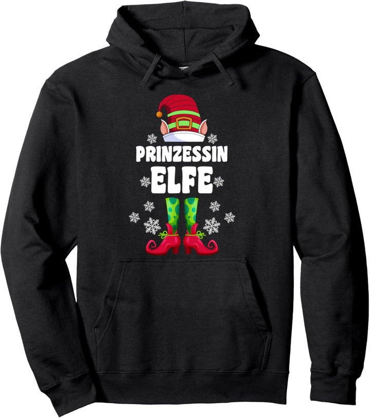 Prinzessin Elfe Elfen Familien Partnerlook Weihnachtselfe Pullover Hoodie
