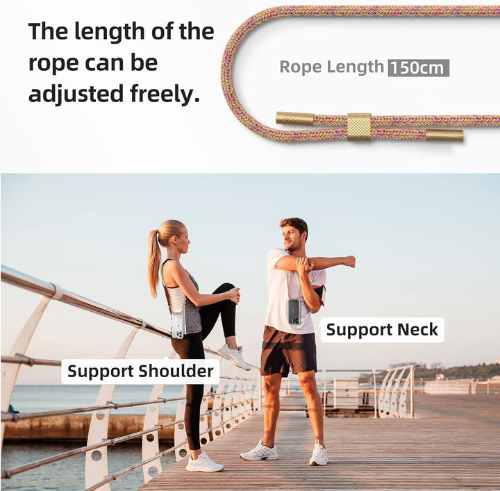 GOODVISH Handykette kompatibel mit Apple iPhone 13 Pro-6,1" Display | Necklace Hülle mit Band Handyh