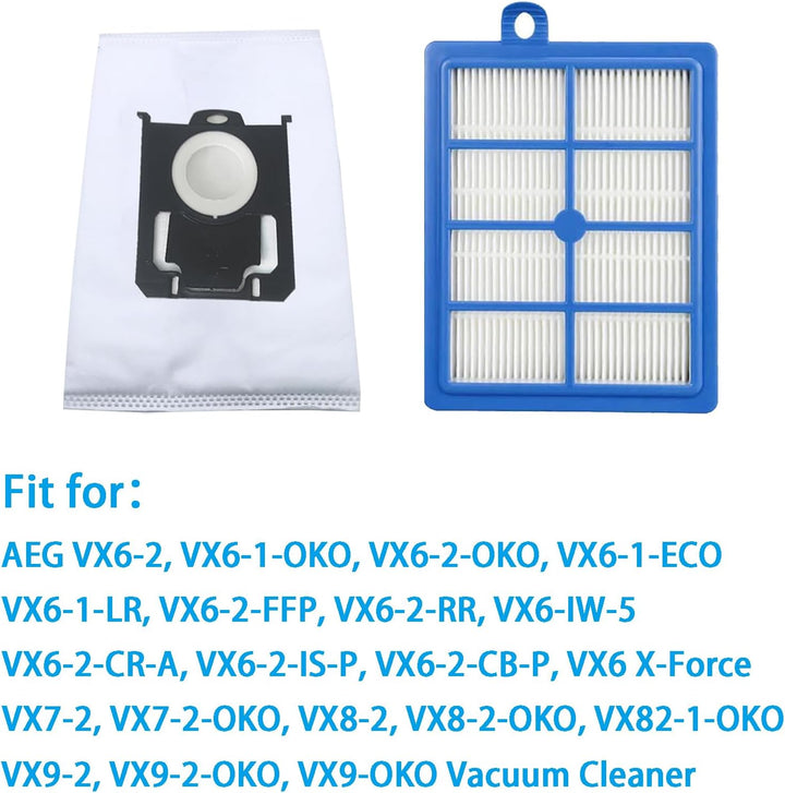Staubbeutel Filter Zubehör für AEG VX6 VX7 VX8 VX9 Staubsauger VX6-2 VX6-1-ÖKO VX6-2-ÖKO VX7-2 VX7-2