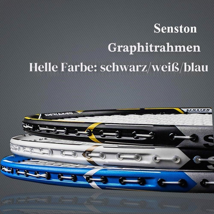 Senston S300 Graphit Badminton Set Carbon Badmintonschläger Badminton Schläger mit Schlägertasche un