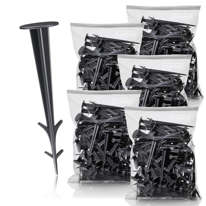 GardenMate 500 Erdanker Kunststoff schwarz 12cm UV stabilisiert, 500
