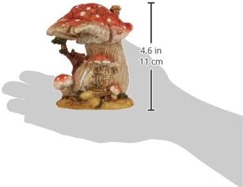 Top Collection Miniatur-Feenhaus für Feengarten und Terrarium, Rot