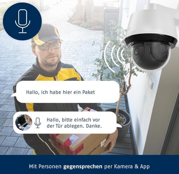 ABUS SmartLook Schwenken & Neigen, 2er Set - 4K Überwachungskamera für aussen mit WLAN, Bewegungserk