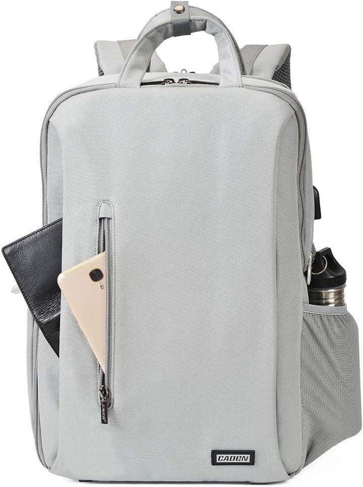 CADeN Kamerarucksack Wasserabweisend Diebstahlsicher 15.6 '' Laptopfach Fotorucksack & Reise Kamerat