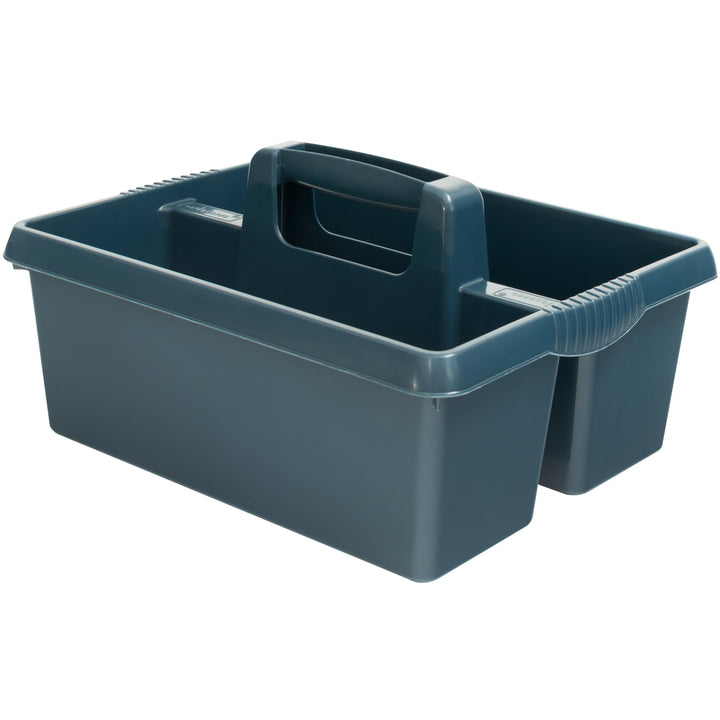 Tragbarer Organizer für Putzmittel 38x32x15 cm Dunkelblau Werkzeugträger Gartengerätekorb Schuhputzk
