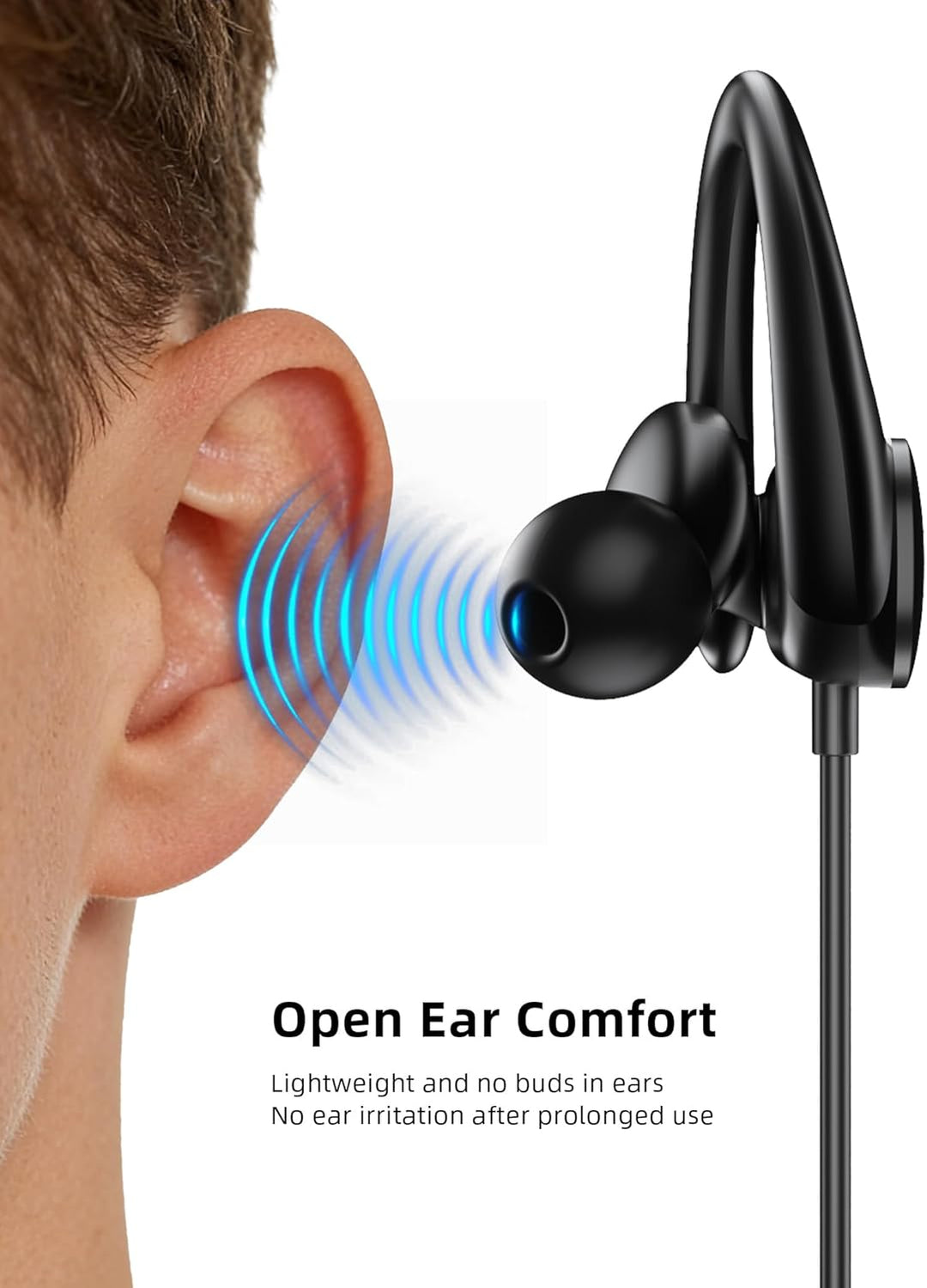 Open Ear Kopfhörer USB C mit Kabel für iPhone 17Pro 16e,Typ C Kopfhörer Over Ear Haken Headset mit M