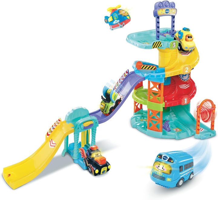 VTech TUT TUT Baby Flitzer - Parkhaus – Interaktive Parkgarage Mit Beweglichen Elementen, Melodien,