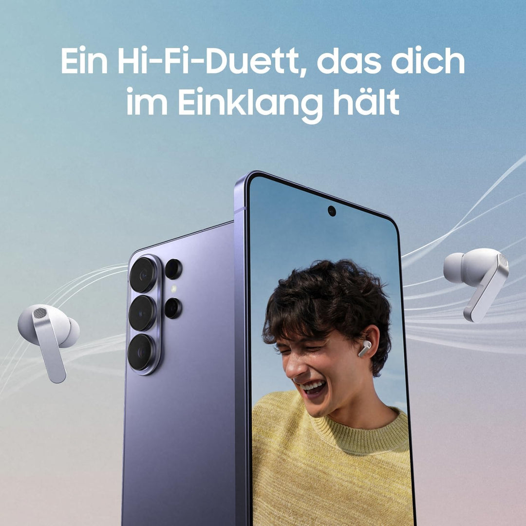 Samsung Galaxy Buds4 Pro, Kabellose Hi-Fi Bluetooth-Kopfhörer, 2-Wege-Lautsprecher, Geräuschunterdrü