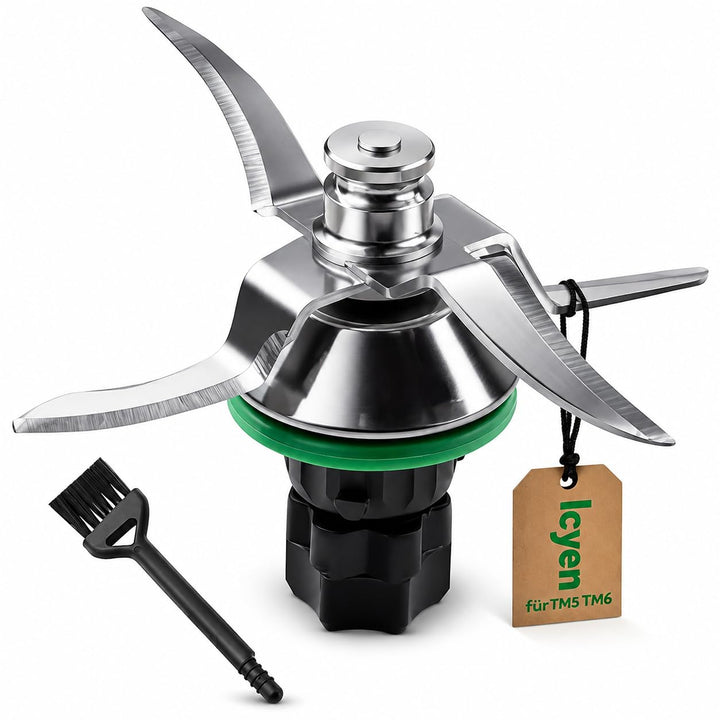 Messer für Vorwerk Thermomix TM5 TM6, Messer für Thermomix Küchenmaschine Mixmesser Edelstahl, inkl
