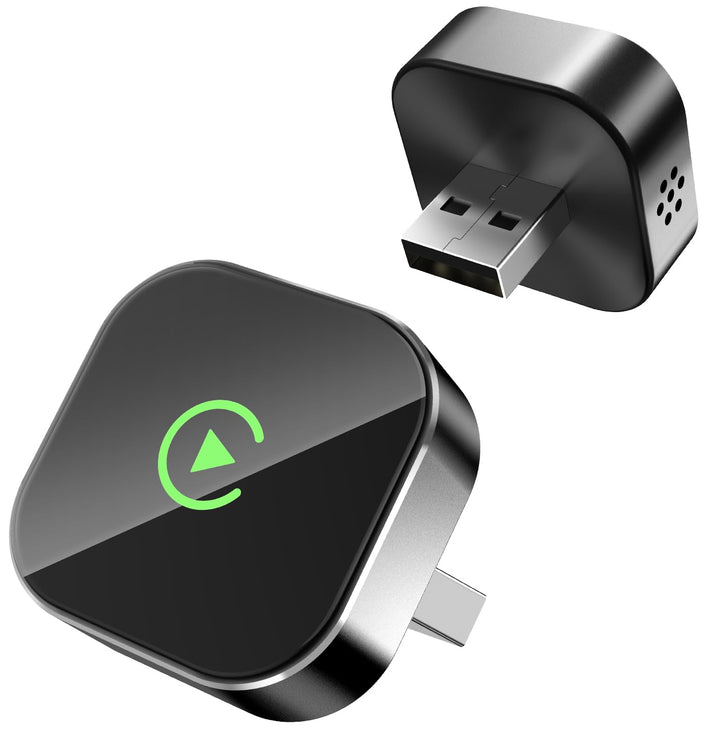 CarPlay Wireless Adapter für iPhone – Upgrade auf kabelloses CarPlay, Plug & Play, USB/Type-C, Mini