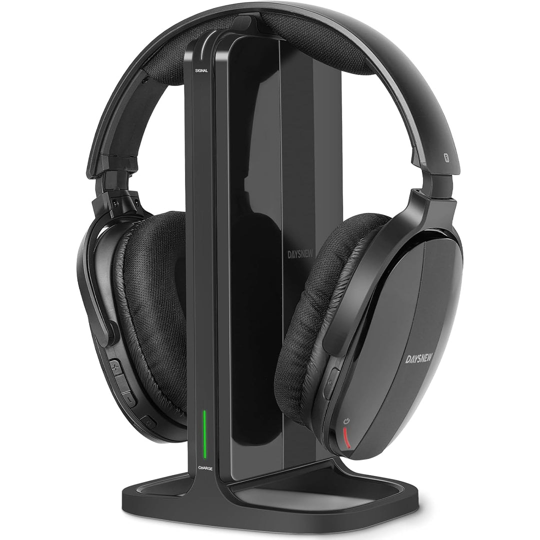 Funkkopfhörer Kabellos für TV – TV Kopfhörer Kabellos mit Ladestation & RF-Sender, Seniorenfreundlic