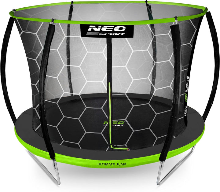Neo-Sport Trampolin Outdoor Kinder Gartentrampolin Sicherheitsnetz Innen Leiter Gepolsterte Stangen