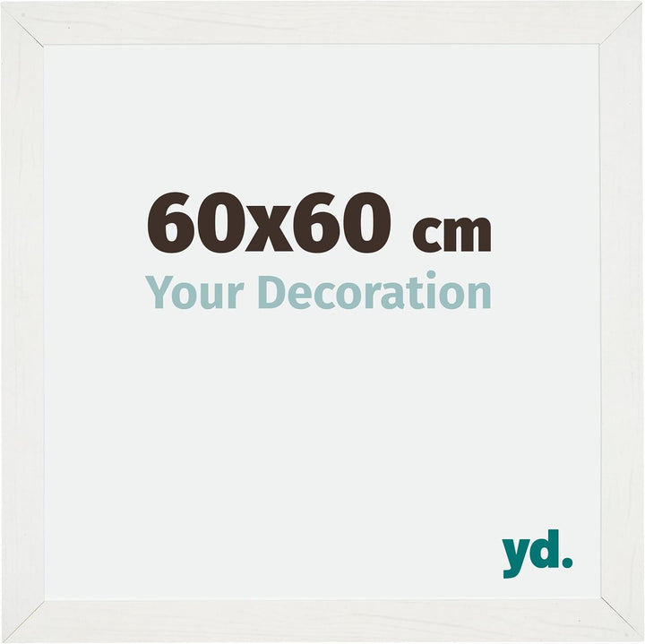 yd. Your Decoration - Bilderrahmen 60x60 cm - Bilderrahmen aus MDF mit Acrylglas - Antireflex - Ausg