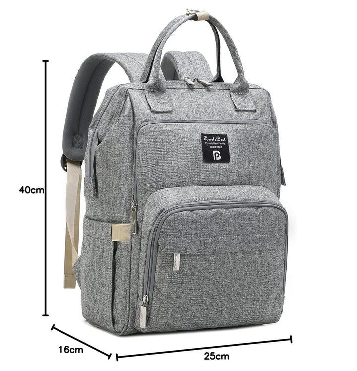 Pomelo Best Baby Wickelrucksack stylische Wickeltasche Rucksack mit Wickelunterlage multifunktional