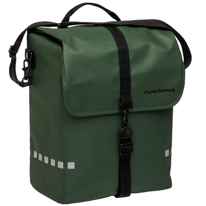 New Looxs Odense Single Enkele Fietstas, Green, 17,5 Liter