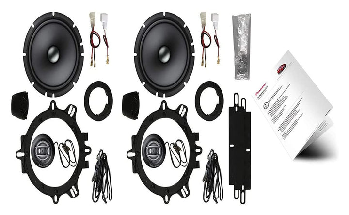 Pioneer TS-Renault-Clio 2-Wege-Komponentenlautsprecher (350 W), 16.5 cm, Plug & Play Lautsprecher Sy