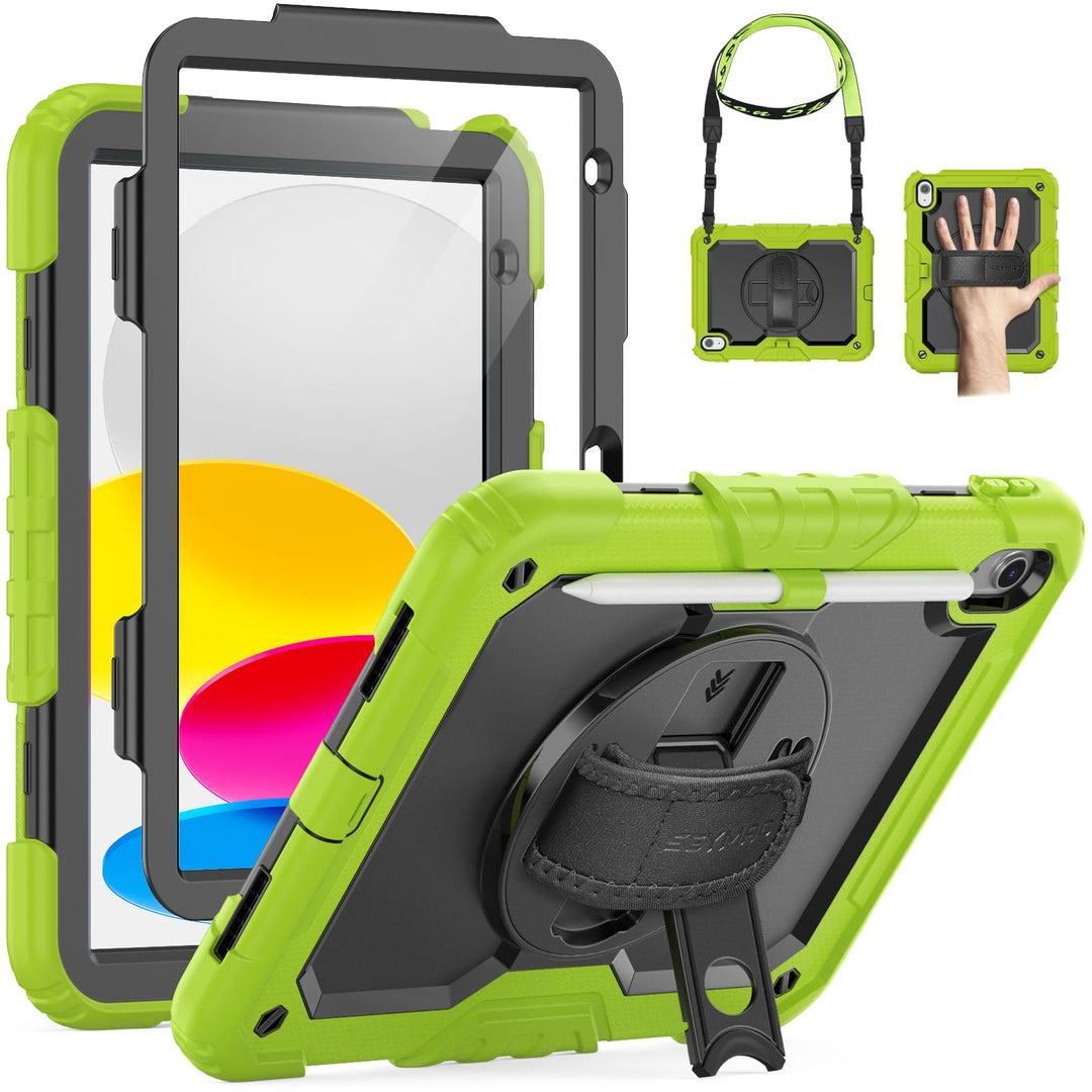 SEYMAC Hülle für iPad (A16) 11./10. Generation 11/10,9 Zoll 2025/2022, Stossfeste für iPad 10 Genera