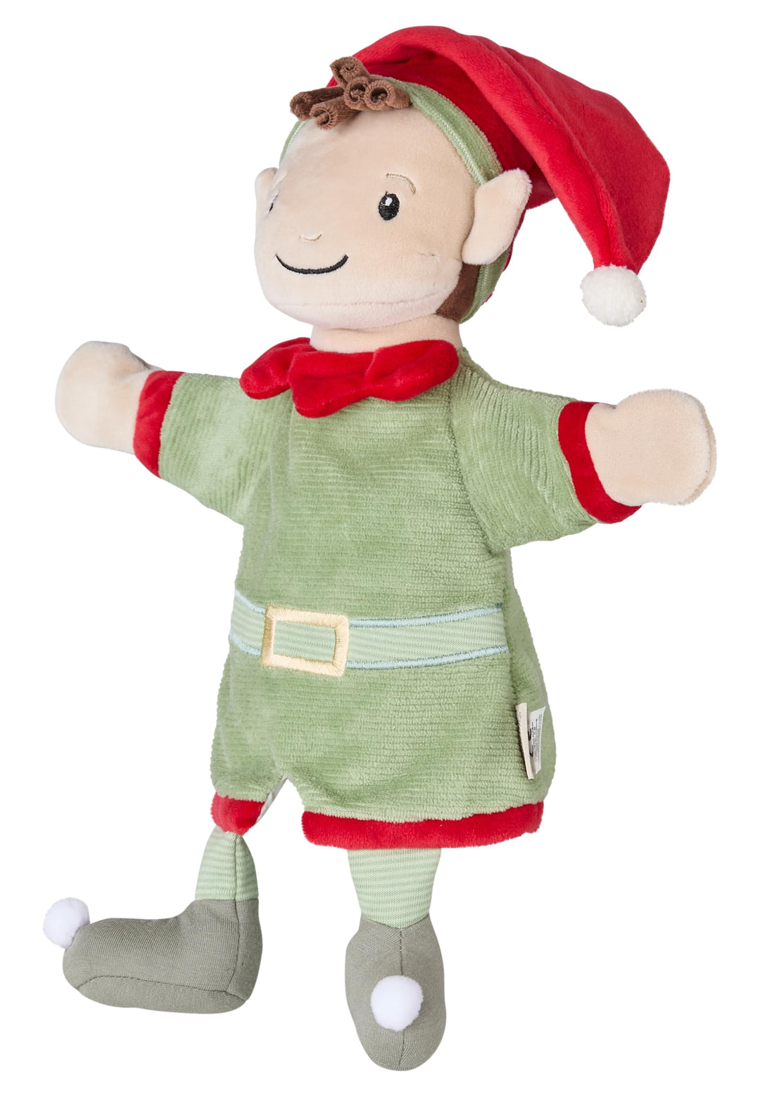 Sterntaler Handpuppe Wichtel, Kinder- und Babyspielzeug, weicher Flausch, süsses Halstuch, wattiert