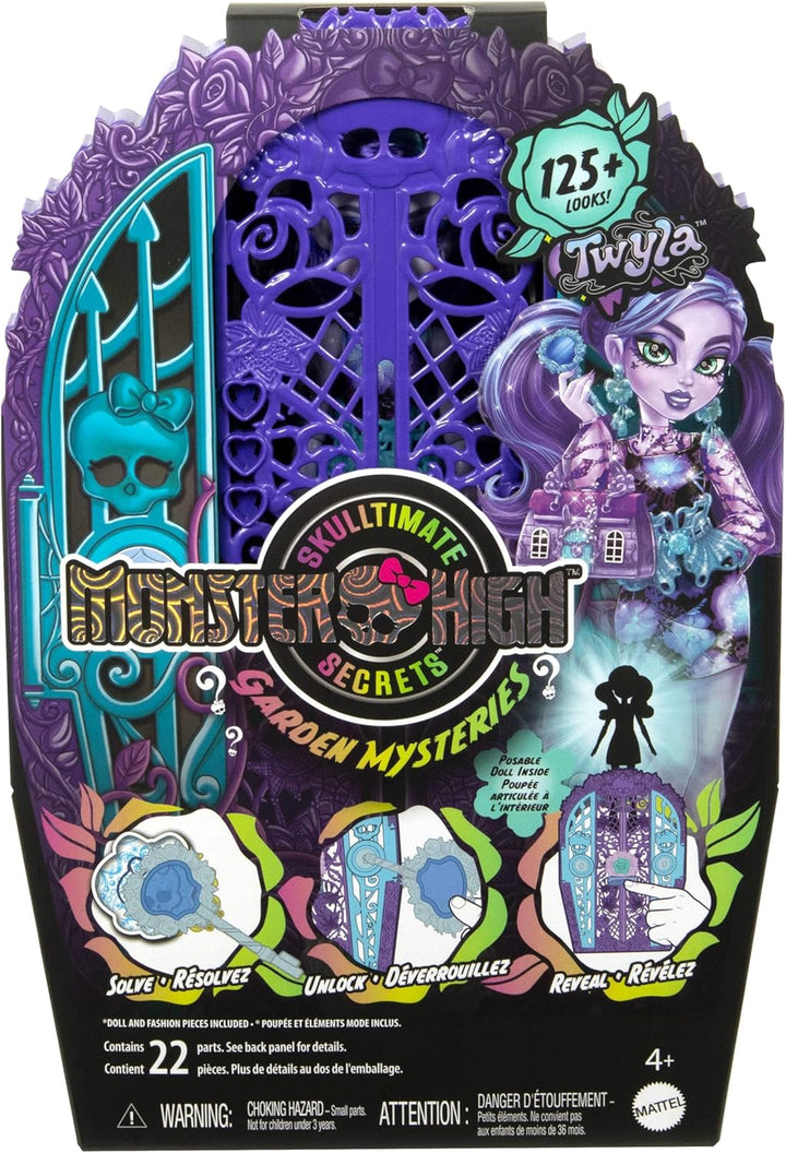 Monster High Skulltimate Secrets Set aus Puppe und Zubehör, Garden Mysteries Twyla mit zauberhaftem