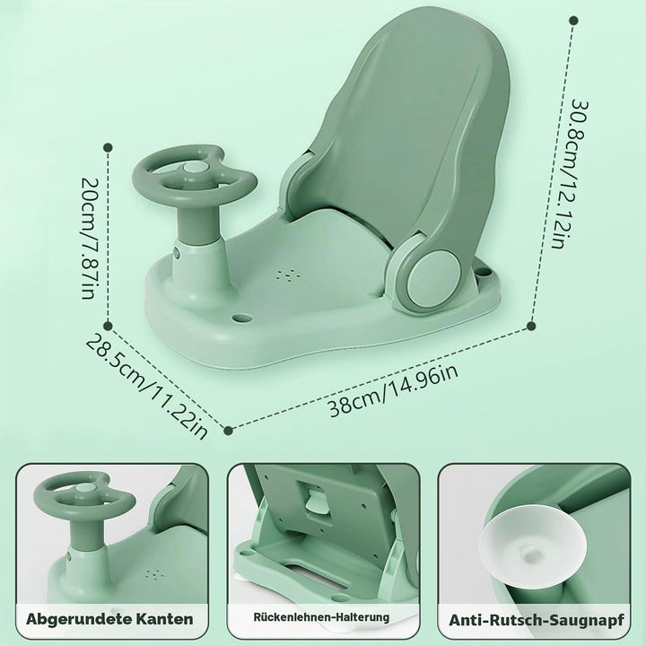 Badewannensitz Baby, Baby Badewanne,Rutschfest Badewannensitz mit Starke Saugnäpfe,Baby Bath Seat,4