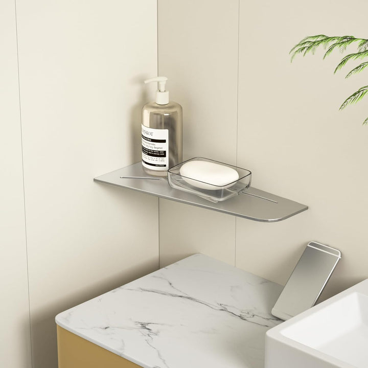 Eck Duschregal mit 3 mm Stärke, Duschablage Ohne Bohren Eckregal Dusche, SUS304 Edelstahl Badezimmer