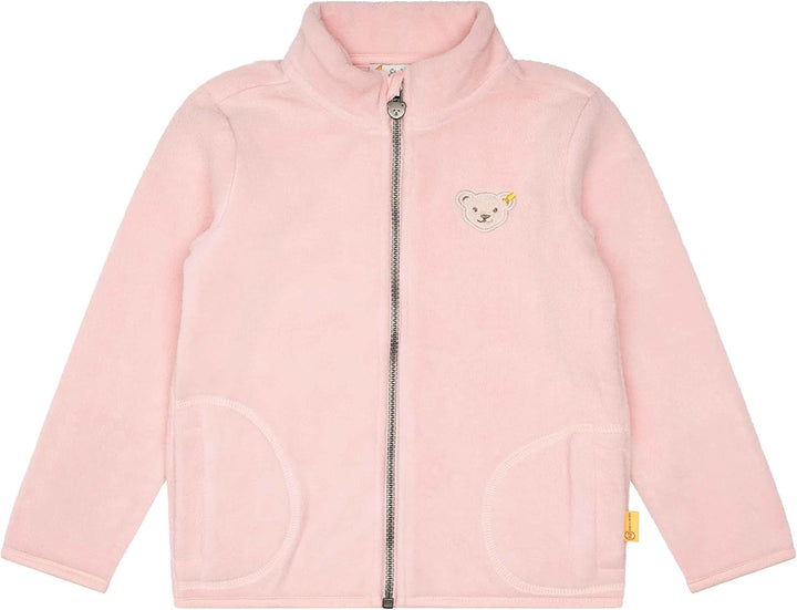 Steiff Unisex Kinder Fleecejacke Ohne Kapuze Jacke 92 SILVER PINK, 92 SILVER PINK