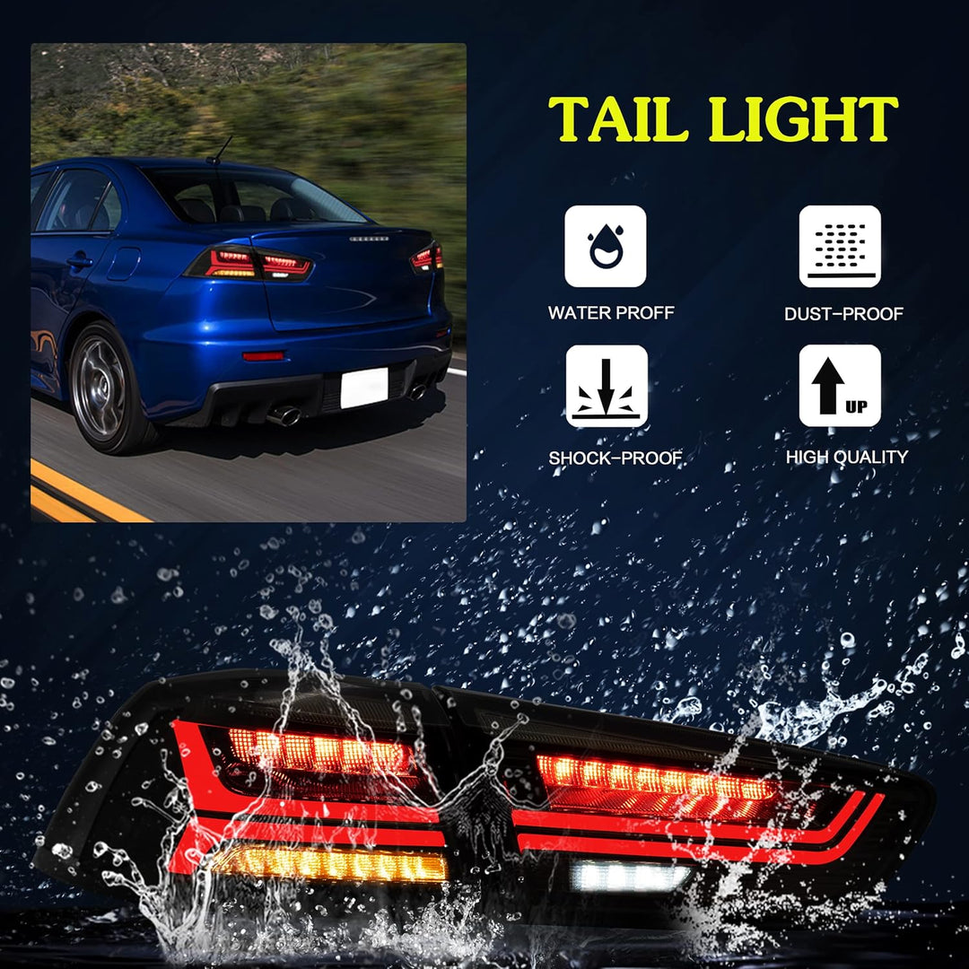 VLAND Rücklicht Kompatibel mit Mitsubishi Lancer/EVO 2008-2020 Rückleuchte, Lieferung innerhalb von