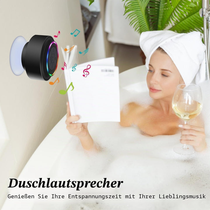 Bluetooth-Duschlautsprecher, Haissky Portable Bluetooth Lautsprecher tragbarer Waterproof Wireless S