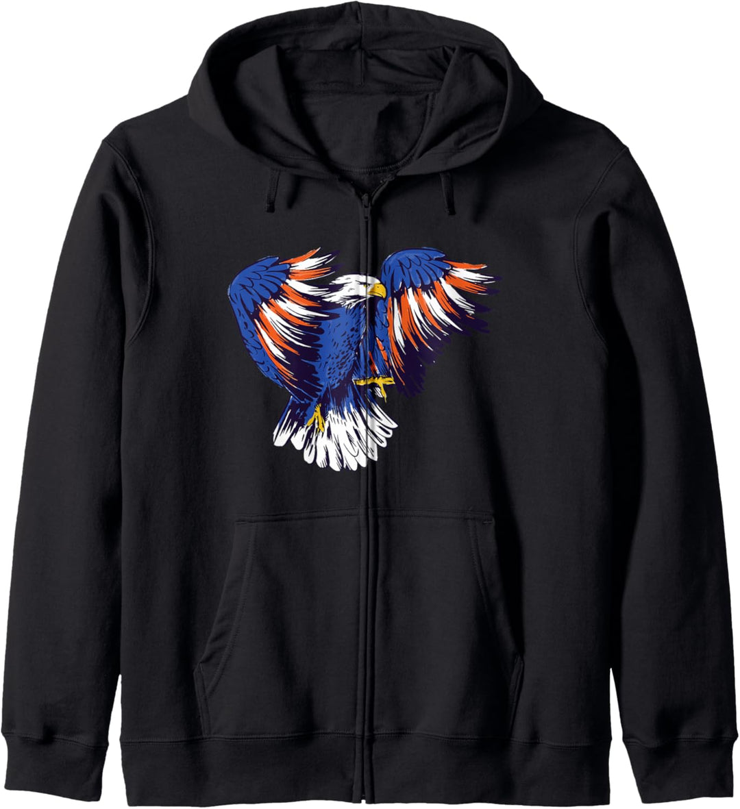 Amerikanisches USA-Adler-Design mit Adlerabbildung. Kapuzenjacke