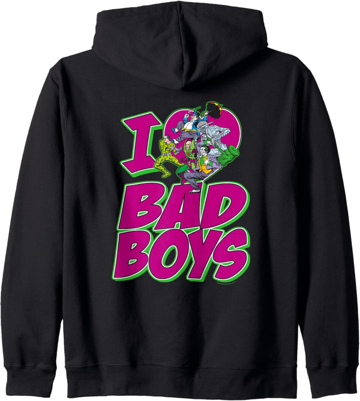 Justice League I Heart Bad Boys Kapuzenjacke