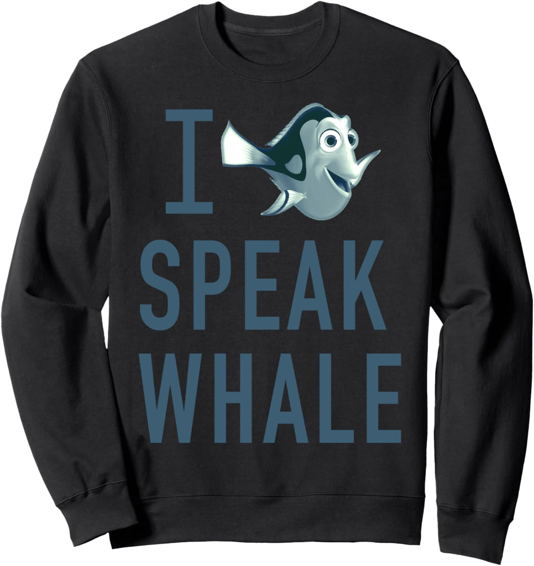 Disney Pixar Finding Dory I Speak Whale Text Sweatshirt
