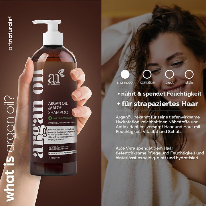 Artnaturals, Argan Oil Shampoo, Restorative Formula, 16 fl oz (473 ml)