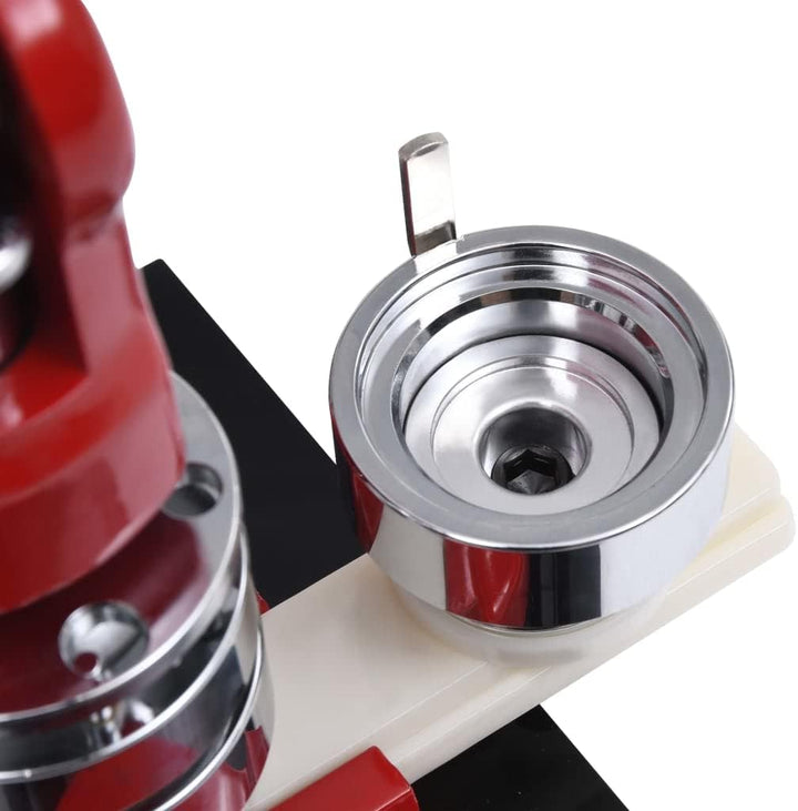 vidaXL Buttonmaschine mit Kreisschneider Handgriff Matrizen Buttonpresse Button Badge Maker Maschine