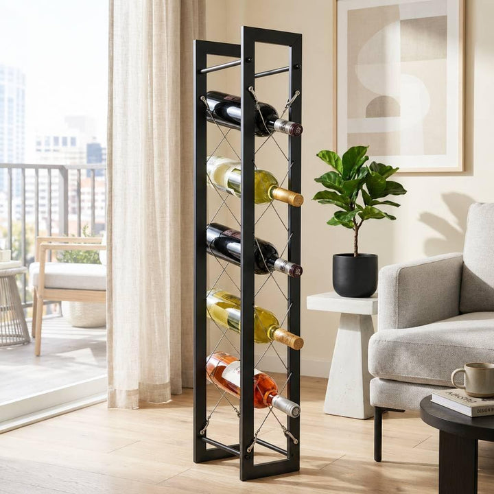 DanDiBo Designer Weinregal Pit 100 cm aus Metall Flaschenständer Flaschenhalter Bar