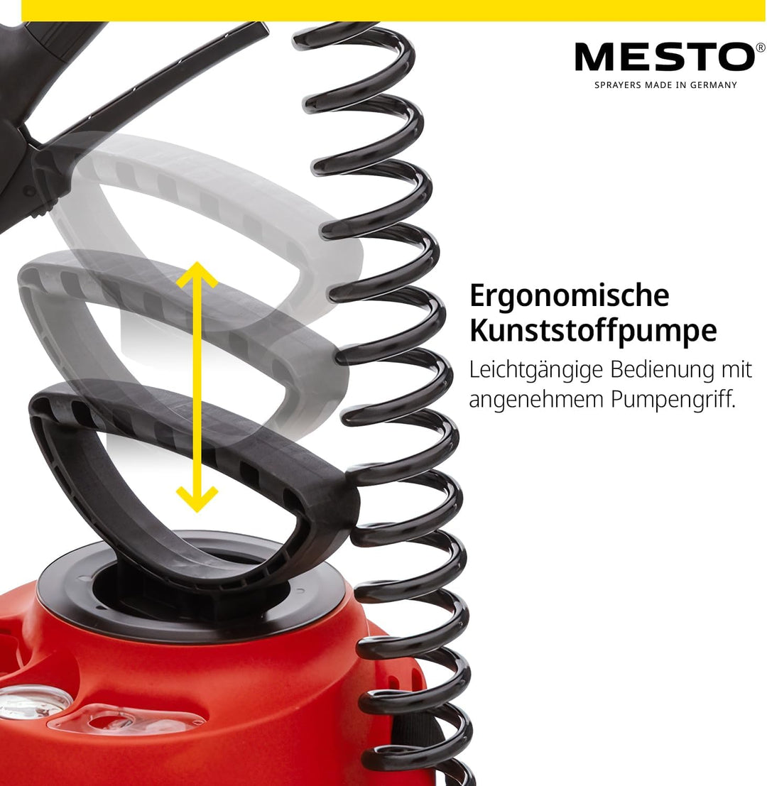 MESTO FERROX Plus 6 Hochdrucksprühgerät 6L Set inkl. MESTO Köcher | Drucksprüher 6 Bar | Schalölspri