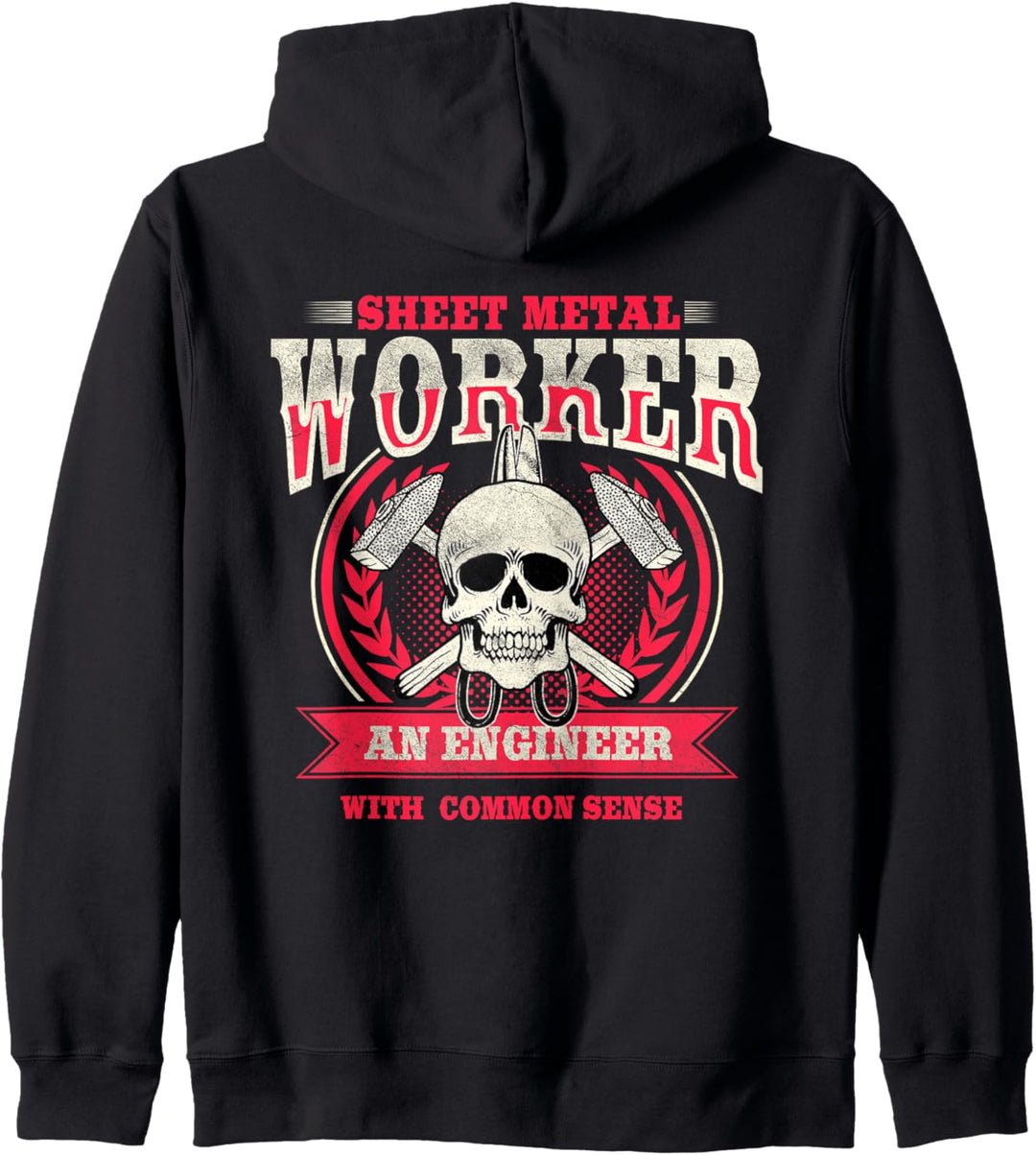 Blecharbeiter Geschenke Design auf der Rückseite des Hemdes Kapuzenjacke