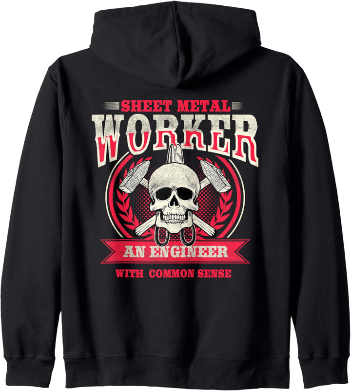 Blecharbeiter Geschenke Design auf der Rückseite des Hemdes Kapuzenjacke