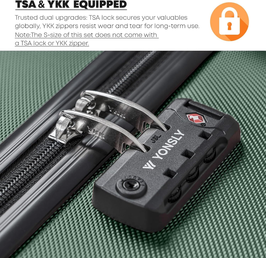 Premium Reisekoffer TSA-Schloss, Hartschalen-Koffer Trolley Kabinenkoffer Rollkoffer Suitcase Handge