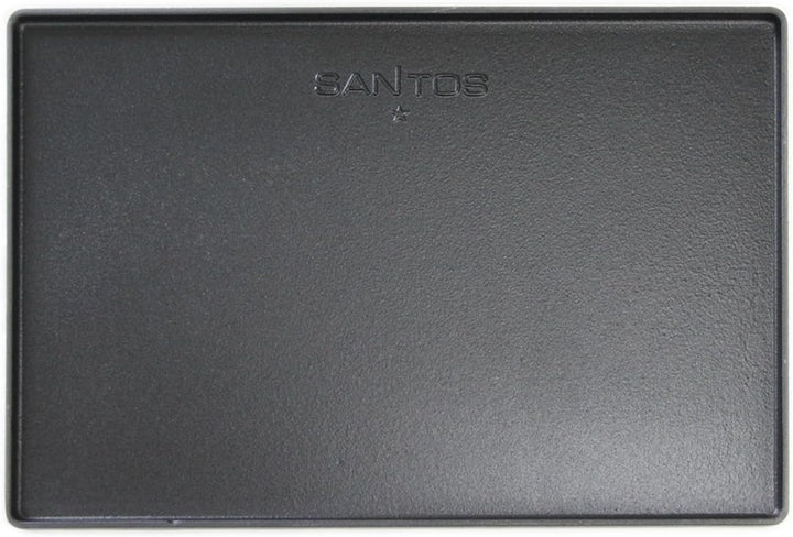 SANTOS Grillplatte/Grillplancha - Gusseisen Wendeplatte 33,5x48cm - 2 Seitig nutzbar - BBQ-Gussplatt