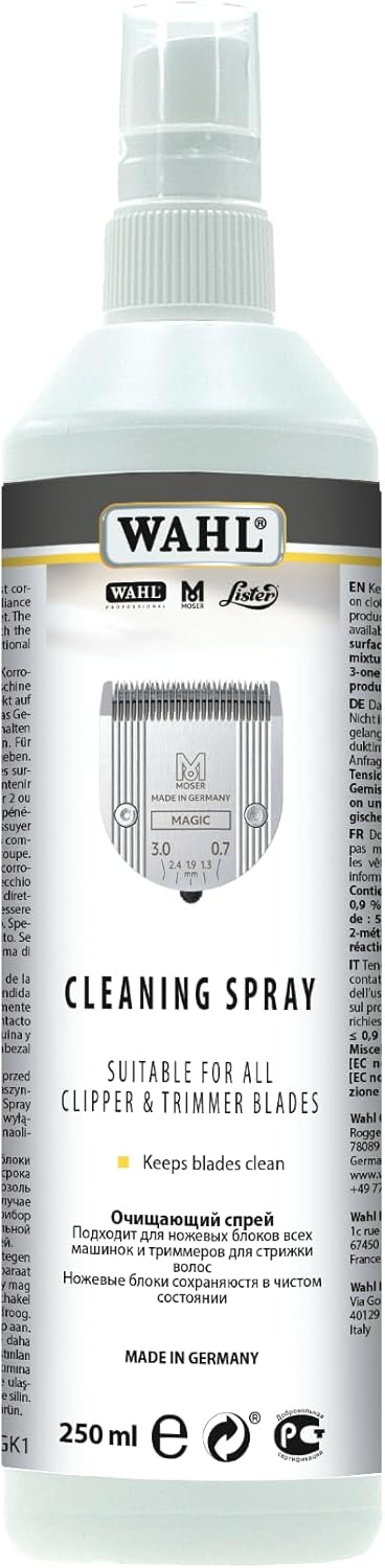 Wahl Schneidsatzpflege-Set, Schneidsatzöl, Reinigungsspray, Blade Ice, Pflegeset für Schneidsätze, g