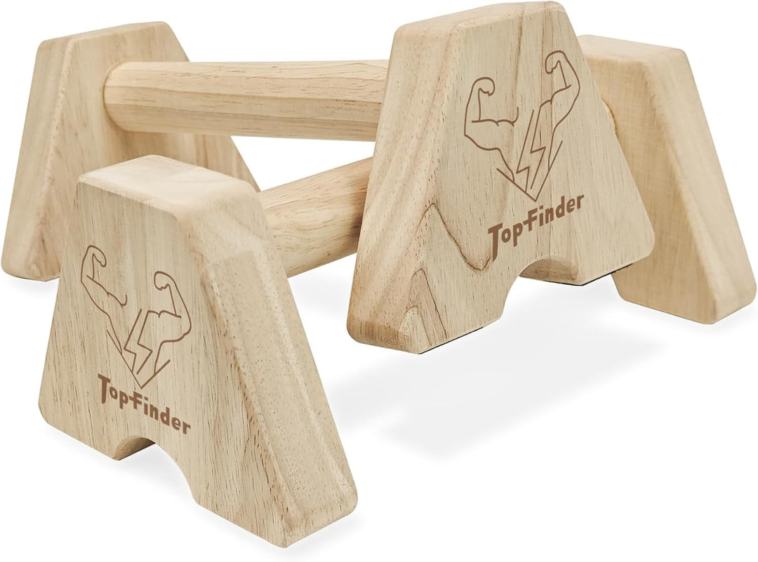 Liegestützgriffe Holz, Parallettes Calisthenics Handstand Griffe Stütze Push Up Bars Calestetic Equi