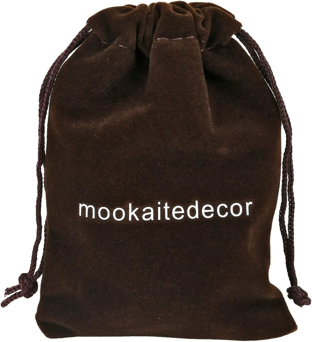 mookaitedecor Satz von 2 Roter Japer Sechseck Double Kristall Punkte Schublade Knöpfe mit Schrauben,