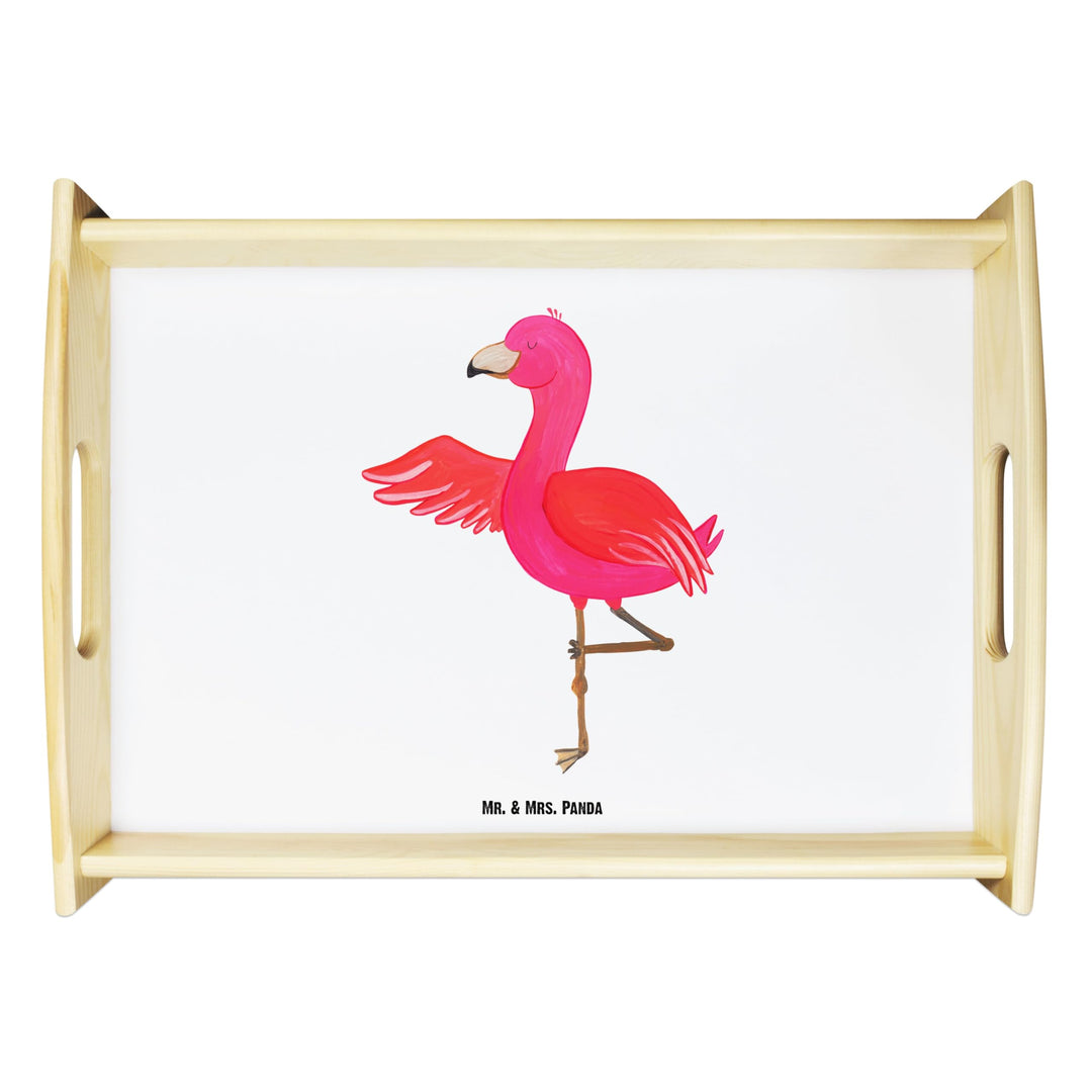 Mr. & Mrs. Panda serviertablett Holz Flamingo Yoga - Geschenk, Baum, betttablett, Vogel, Servier Tab