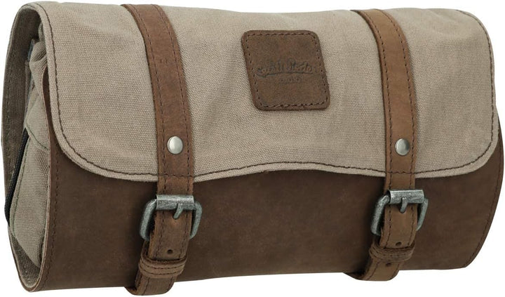 Gusti Waschtasche Leder - Rodney Damen und Herren Kulturtasche zum Aufhängen Kosmetiktasche Kulturbe