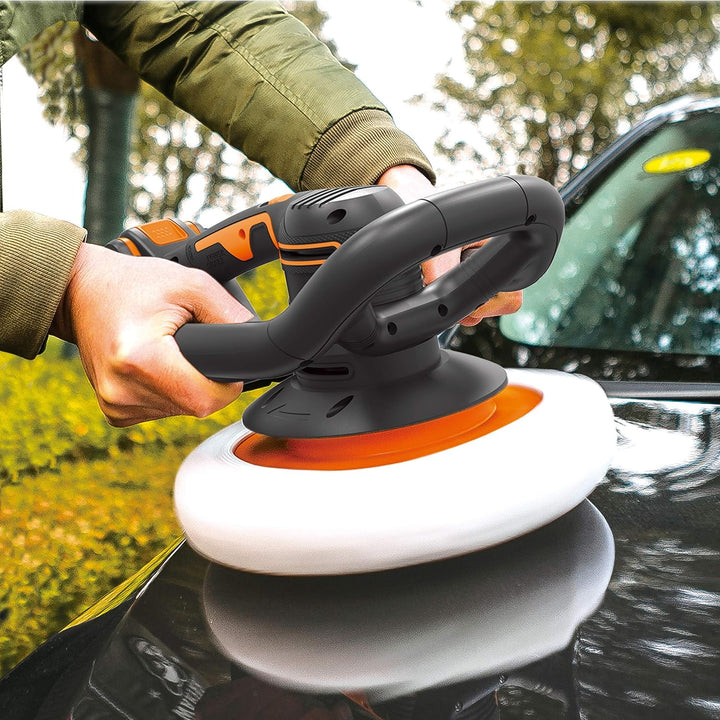 WORX Akku-Poliermaschine 20V WX856.9 – Elektrische Poliermaschine zum Polieren im Innen- und Aussenb