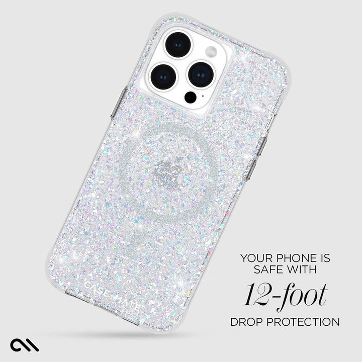 Case-Mate Twinkle Mag-Safe Case Schutzhülle kompatibel mit Apple iPhone 15 Pro Max Hülle Glitzer (3